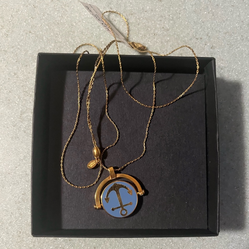 Alex and Ani Necklace anchor /seashell 32” chain NWT